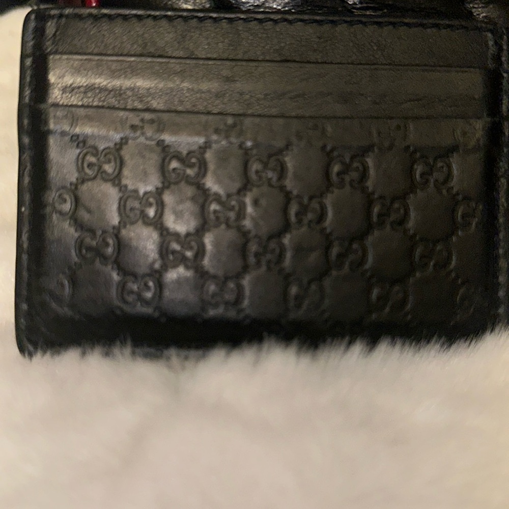 Authentic Gucci card holder black